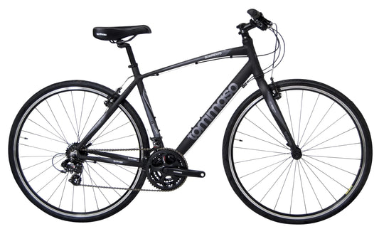 Vélo, Noir Mat/gris, Petit, Sorrento Hybride de Mise en Forme Shimano Tourney, Noir Mat/gris - Petit