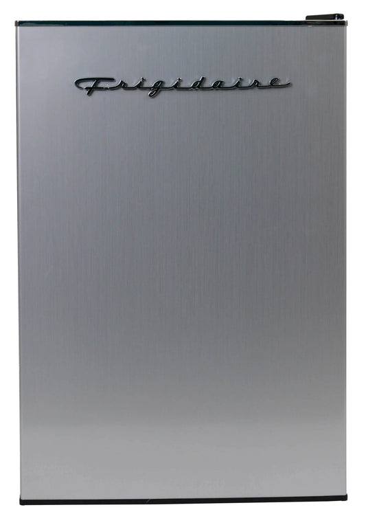 Mini réfrigérateur Frigidaire, compact de 2,5 pi3, chambre, dortoir, ou appartement, Couleur platine, 2,5 pi3 avec compartiment congélateur