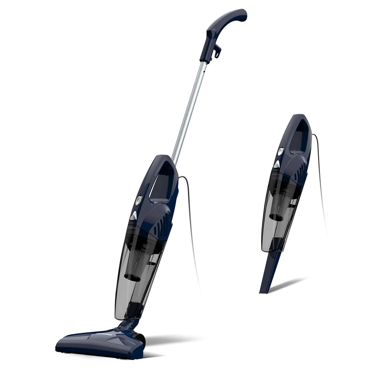 Aspirateur-balai, Direction Gauche-Droite à 180°, 3-en-1 Détachable à Main, Aspiration Puissante de 14 kPa pour Poils d'Animaux sur Planchers Durs