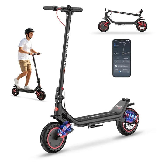 Trottinette électrique Gyrocopters, Autonomie de 40 km, Moteur de Pointe 500 W, Vitesse de 32 km par Heure, Flash 6.0 MAX, Double Suspension