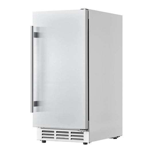 Réfrigérateur, Corps en acier inoxydable 304, Peut Contenir 94 Canettes, 0 pi3, Frigo à Boissons sous Comptoir de 15 pouces, Autoportant