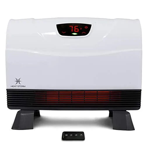 Chauffage d'appoint, 750-1500 Watts, Infrarouge du Sol au Mur, Pieds Amovibles, Écoénergétique, Écoénergétique - 750-1500 Watts, Télétélécommande