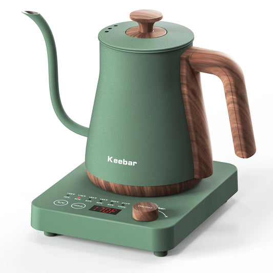 Bouilloire électrique 0.8L/27., Intérieur en acier inoxydable 304, Bec Ultra-Fin 0.8 mm, 0.8L/27.05oz, Arrêt Automatique