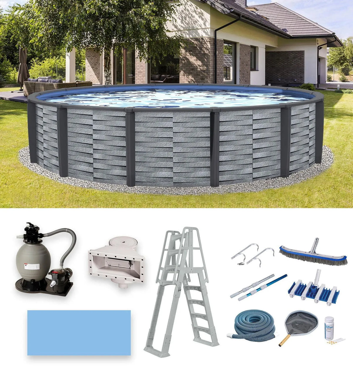 Piscine hors terre, 52 pouces de profondeur, ronde Affinity
