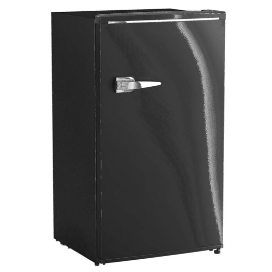Mini réfrigérateur, réfrigérateur compact, Rétro de 3,1 Pi3 avec Thermostat Réglable, Noir